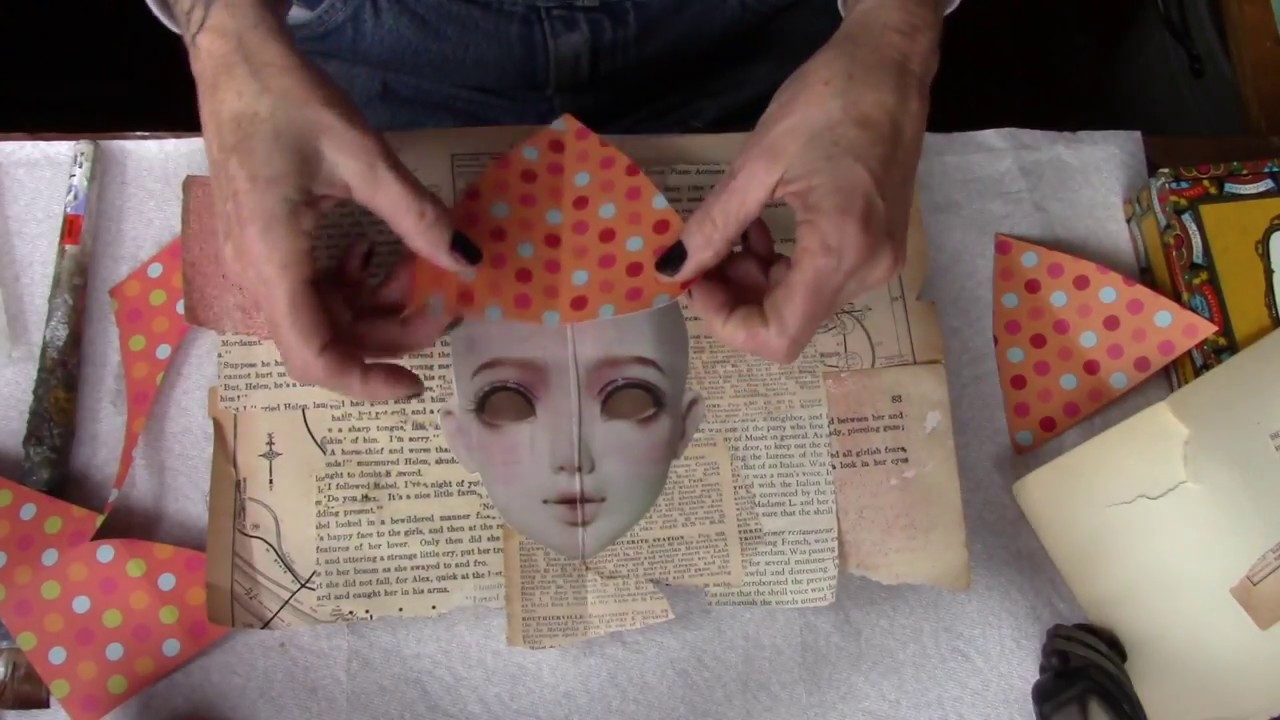 Altered Book Pop Up Face