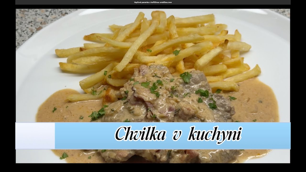 Vepřová panenka s hořčičnou omáčkou    Pork tenderloin with mustard sauce English subtitles
