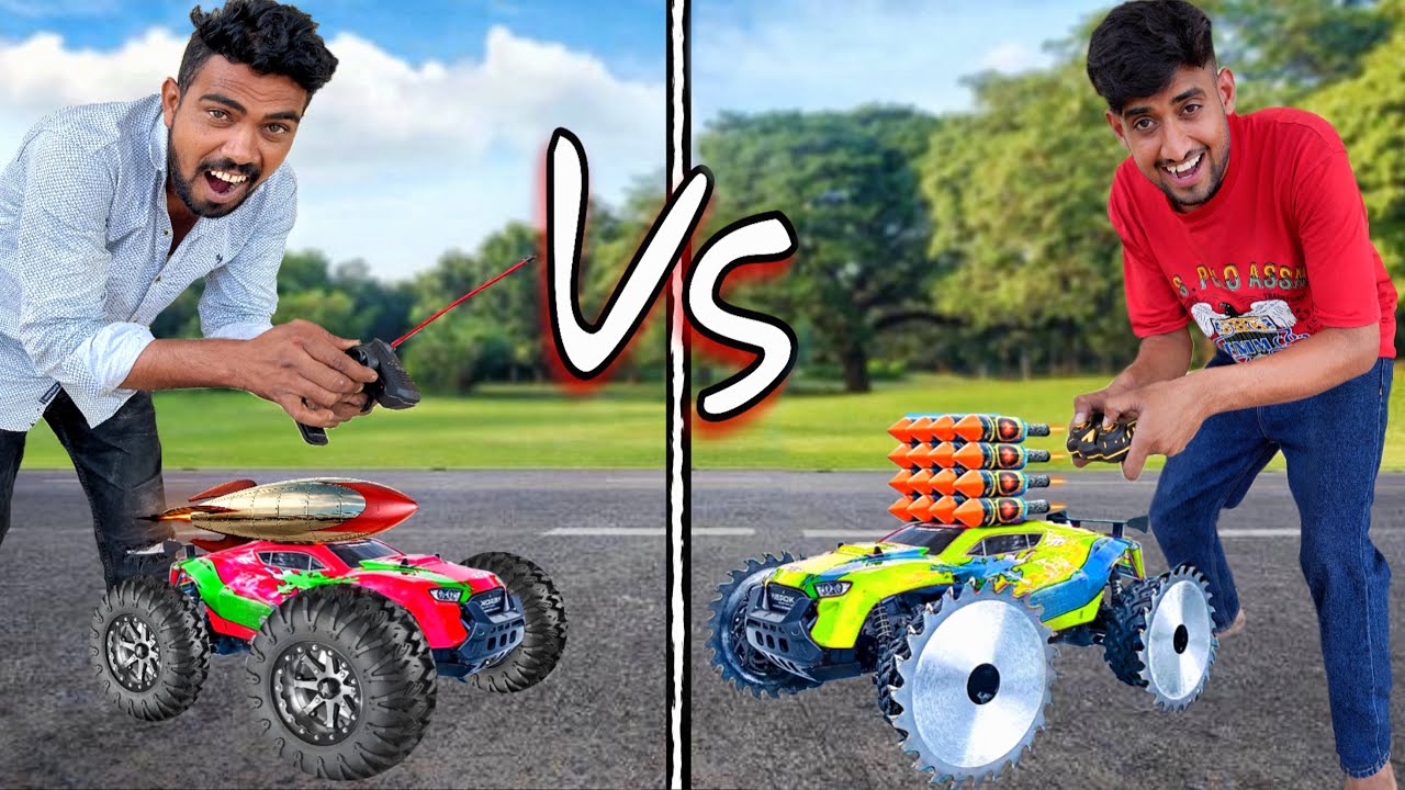 Robot car fight challenge with my friends