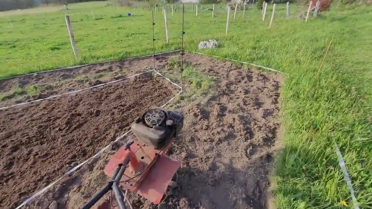 Le jardin potager, épisode2, préparation des parcelles.