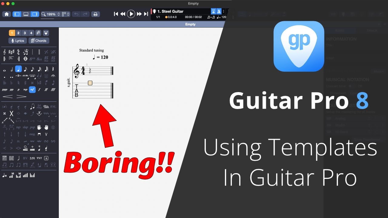 Using Templates In Guitar Pro &ndash; Drastically Speed Up Your Workflow #guitarpro