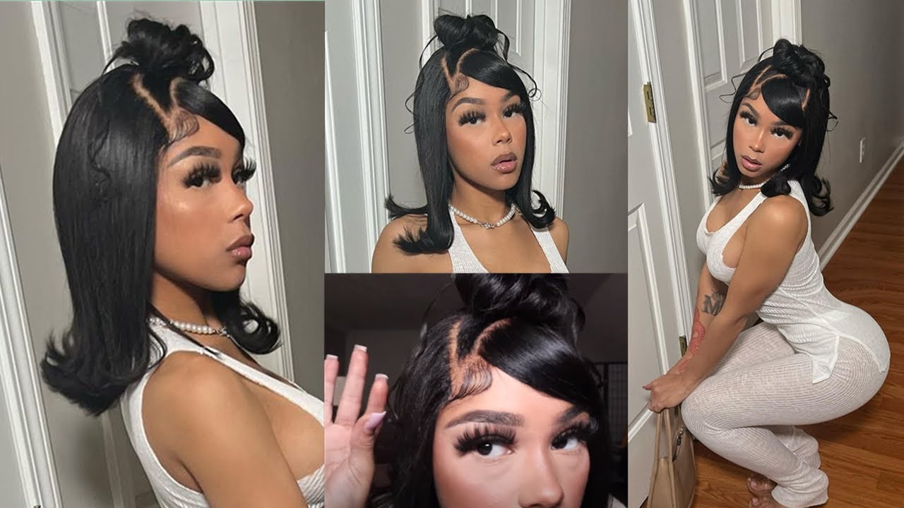 *IN-DEPTH* Pin Curl 90s Half Updo 😍 + 5*5 HD Closure Wig Install 🔥 ft WigEncounters