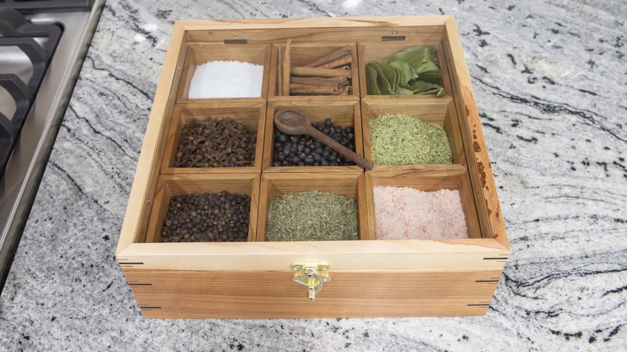 Quartersawn Cherry & Walnut Crotch Spice and Tea Boxes
