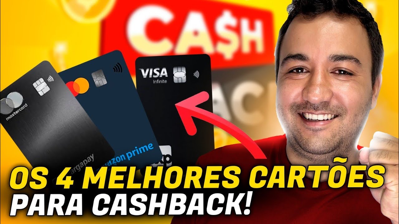 4 maiores cart&otilde;es com cashback back de 2026 sem anuidade. 2 % de cashback e sem anuidade. 