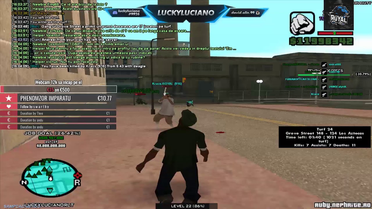 LuckyLuciano - @Nephrite Wars - Livestream - /w Royal Team