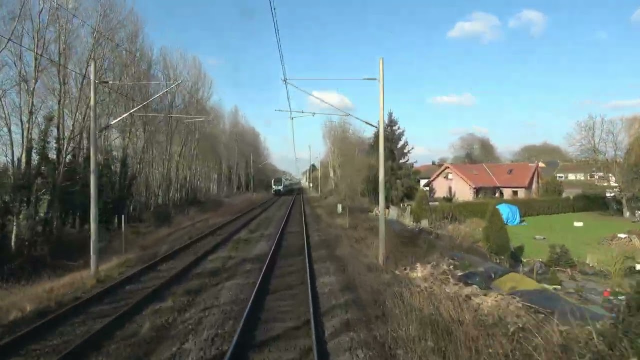 Train cab ride; Emmerich am Rhein-Waardenburg (20250216)
