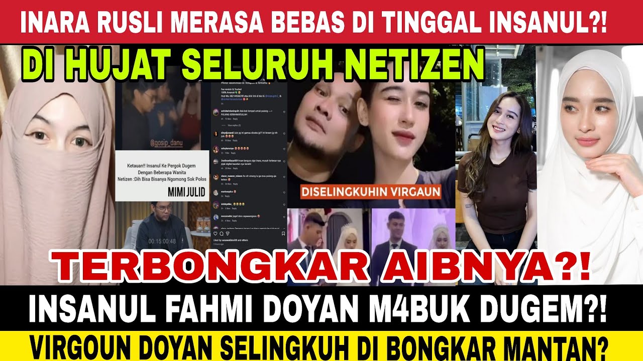 AIB TERBONGKAR!! VIRGOUN & INSANUL FAHMI BIKIN NETIZEN SHOCK, INARA RUSLI MAWA ELI EVA