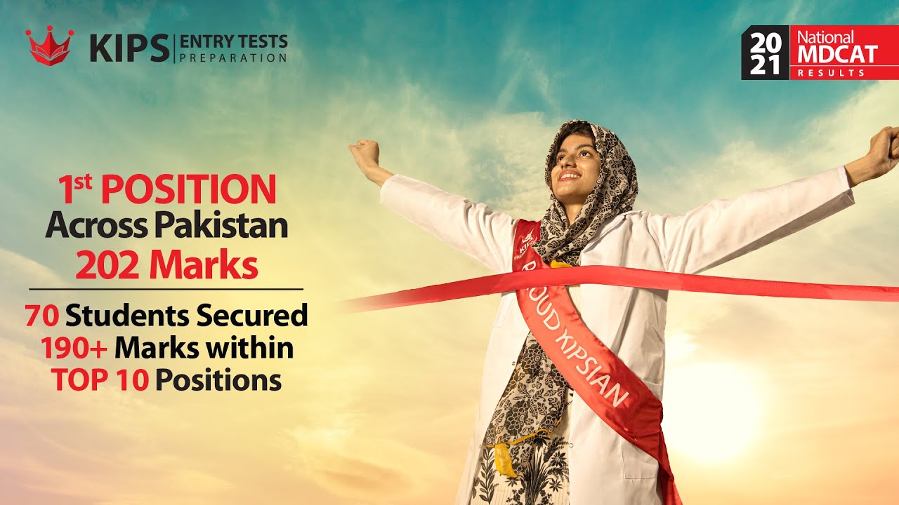 National MDCAT 2021 Result | Top 10 Positions Secured by KIPSIANS | 70 Students Secured 190+ Marks