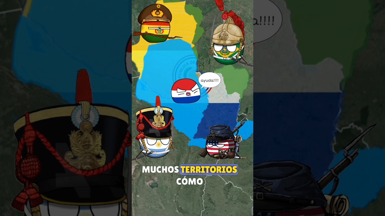PARAGUAY DECADENTE #countryballs #mapa #curiosidades #historia