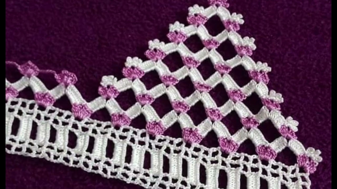 Havlu kenarı örnekleri iki renkli havlu kenarı örnekleri