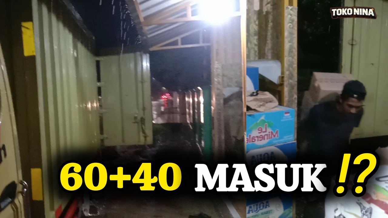Jam 8 Malam Hujan Deras,Barang Masuk Banyak⁉️