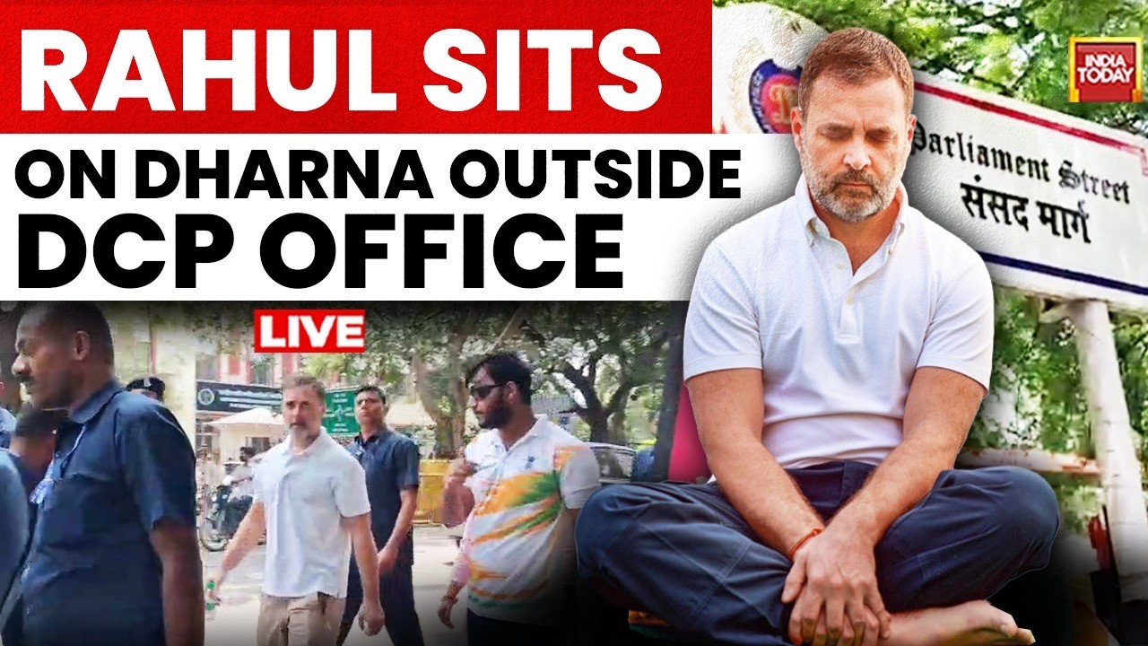 Rahul Gandhi LIVE | Congress Leader Sits On Dharna With Pellet Gun Victims LIVE | CJP Protest