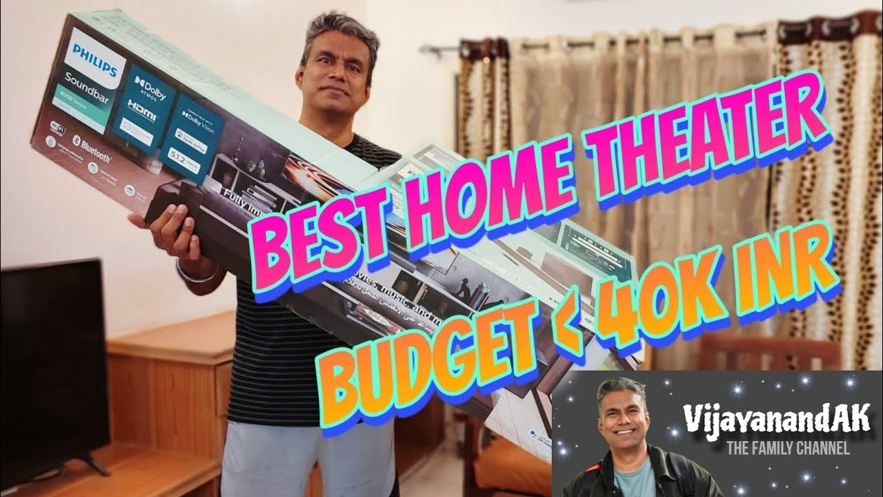 BEST HOME THEATER for your HOME - Budget less than 40 K - Philips Soundbar TAB8967,Dolby Atmos, 780W
