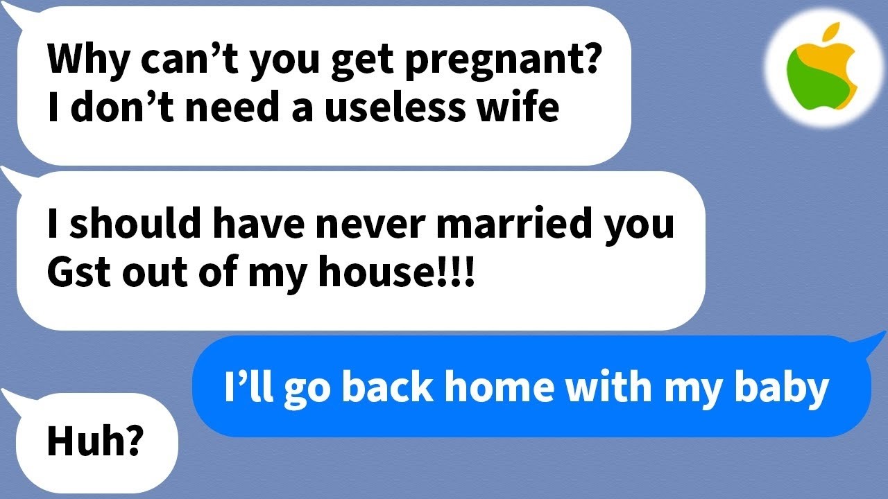 【Apple】 My husband kicked me out because I couldn't get pregnant...