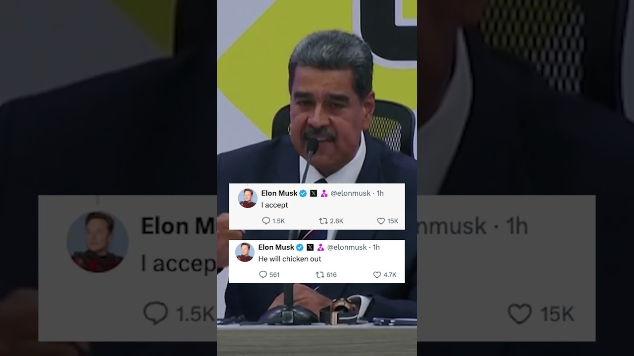 Venezuela's President Maduro bizarrely challenges Elon Musk to cage fight