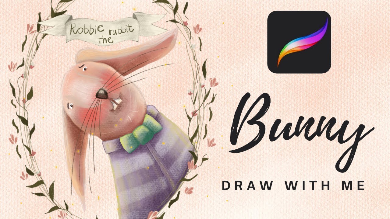 Surprised Bunny Illustration 🐰😲 | Procreate Timelapse Drawing #digitalart #art #process