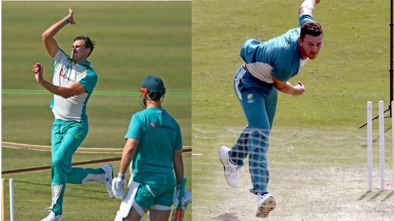 Mitchell Starc & Josh Hazlewood bowling practice at Rawalpindi cricket stadium |PAKvsAUS