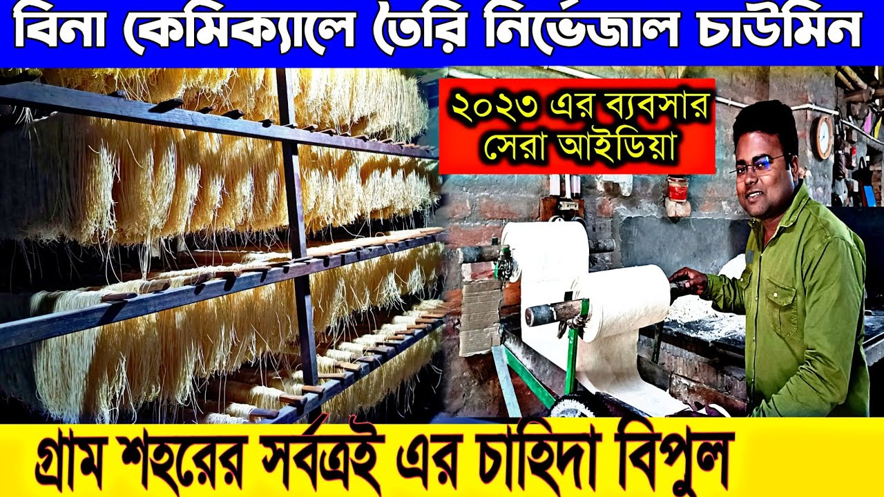 Chowmin Factory/অল্প পুঁজিতে শুরু করুন চাউমিনের ব্যবসা/Inside Noddles Factory