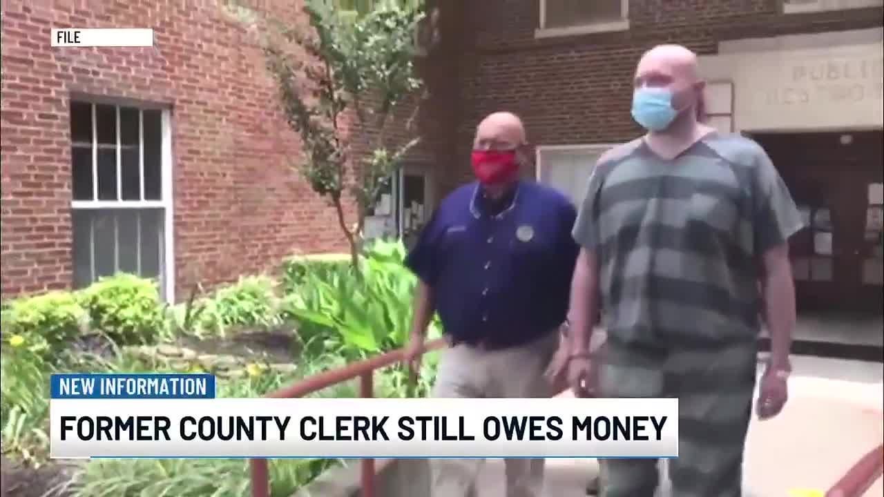 Former county clerk still owes money