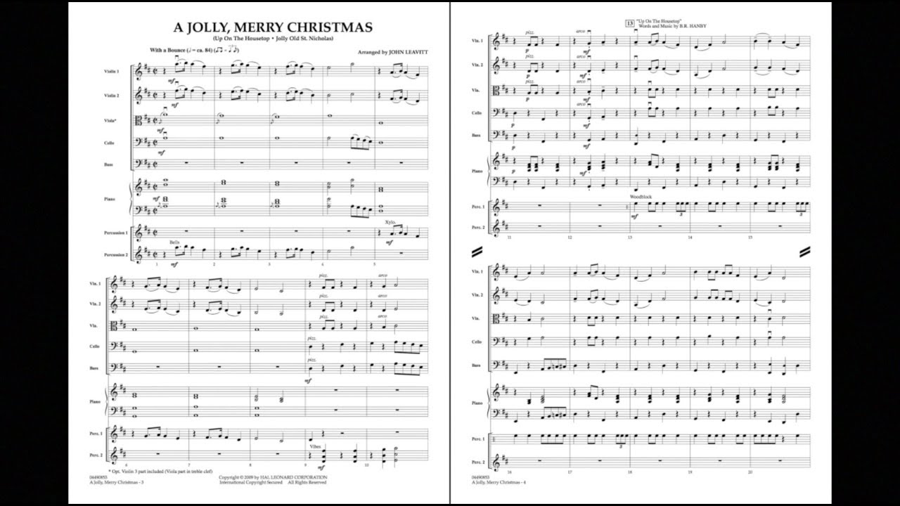 A Jolly, Merry Christmas arranged by John Leavitt