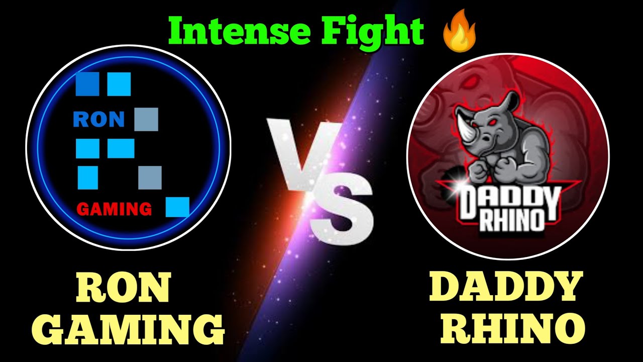 Ron Gaming Vs Daddy Rhino |🔥Intense Fight | Pk+Emma Vs Daddy Team | Battle Ground Mobile India |