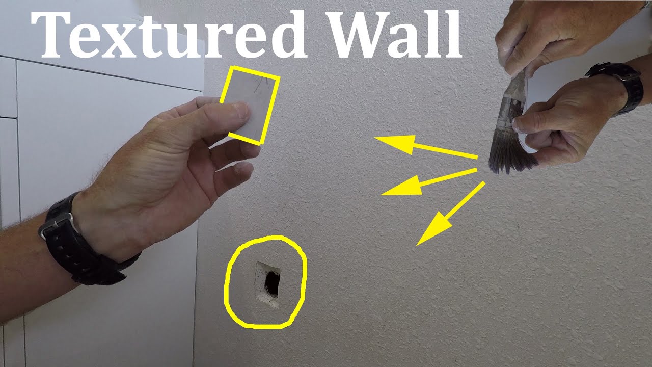 Plasterboard Patch on a Textured Wall - How to Guide