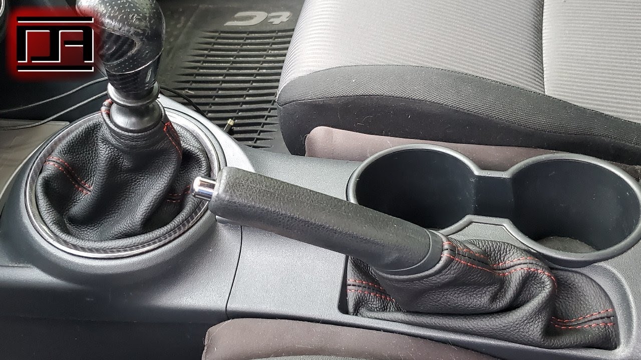 Redline Goods Custom Leather Shift Boot and E-Brake Boot Install (Scion tC2 / tC2.5)