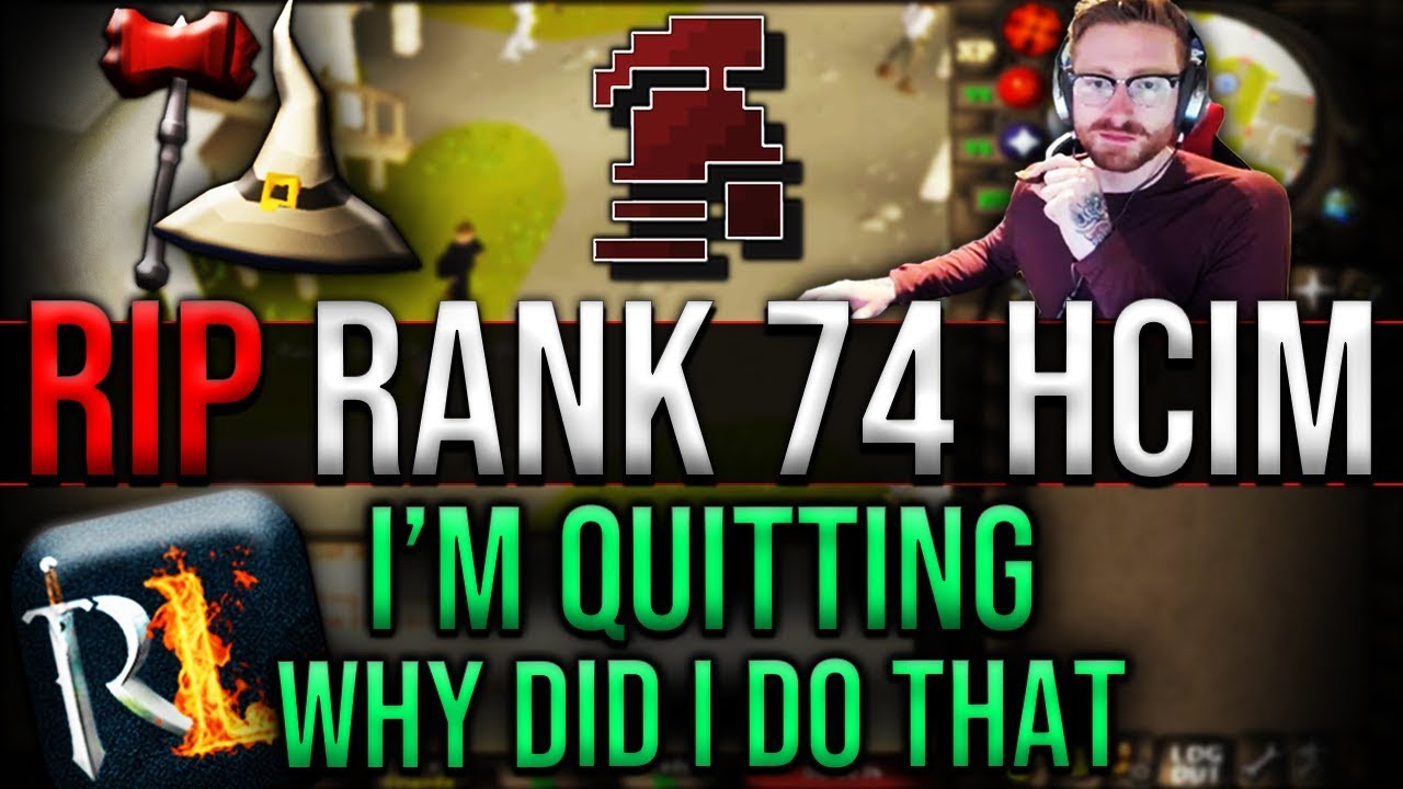 HCIM Comes To An End, Stakes Everything OSRS, He Cant Believe It OSRS