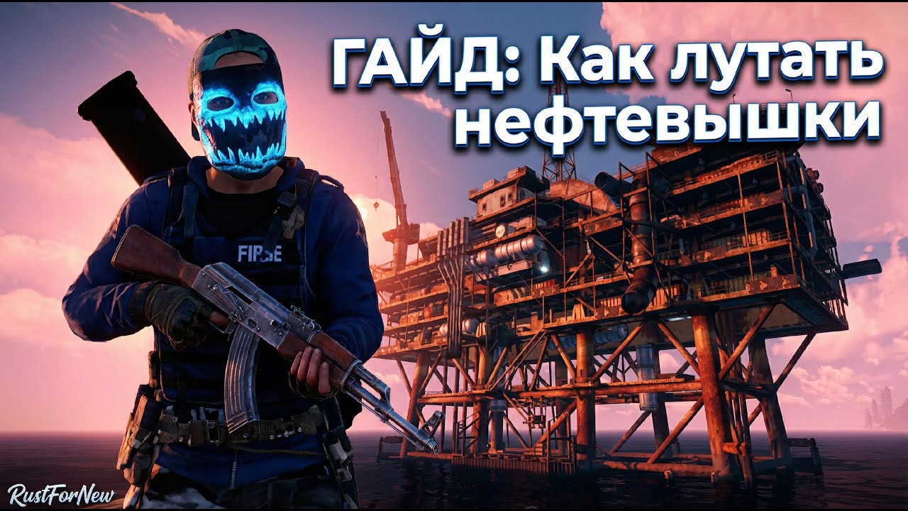 Как лутать нефтевышки Гайд Rust раст