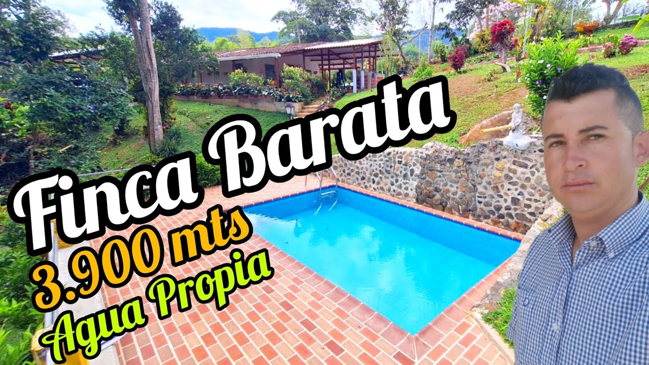 #PEDROPARRA Finca De 3.900 Mts Cerca Cali Con Agua Propia #Barata #Campo h