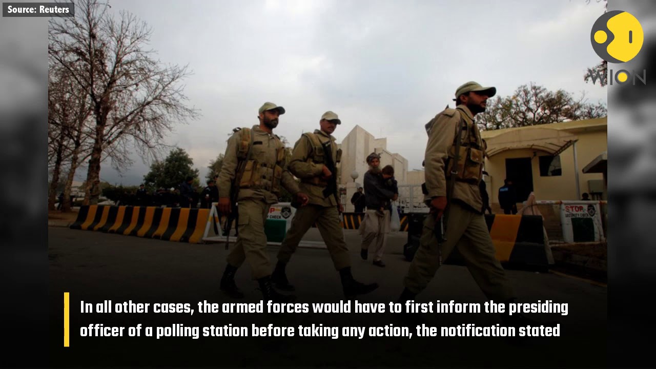 After criticism, Pakistan election commission restricts Army's role in elections