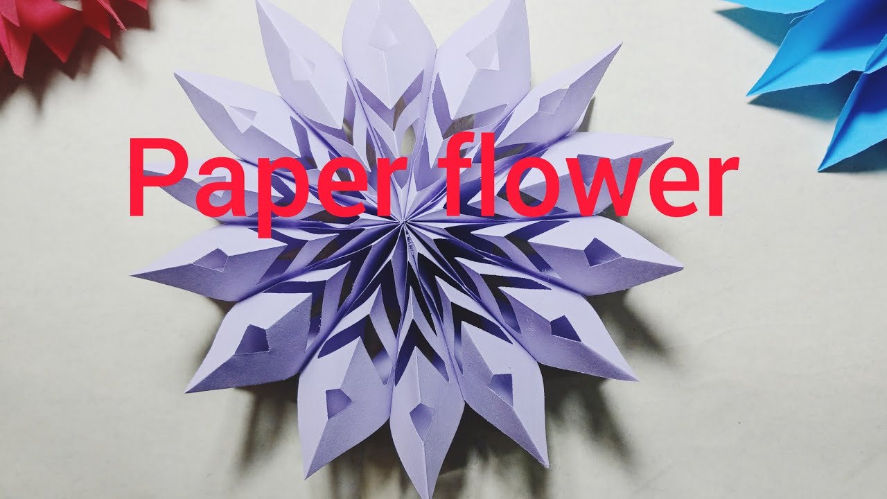 How to make a beautiful DIY paper flower step-by-step #easy paper flower #