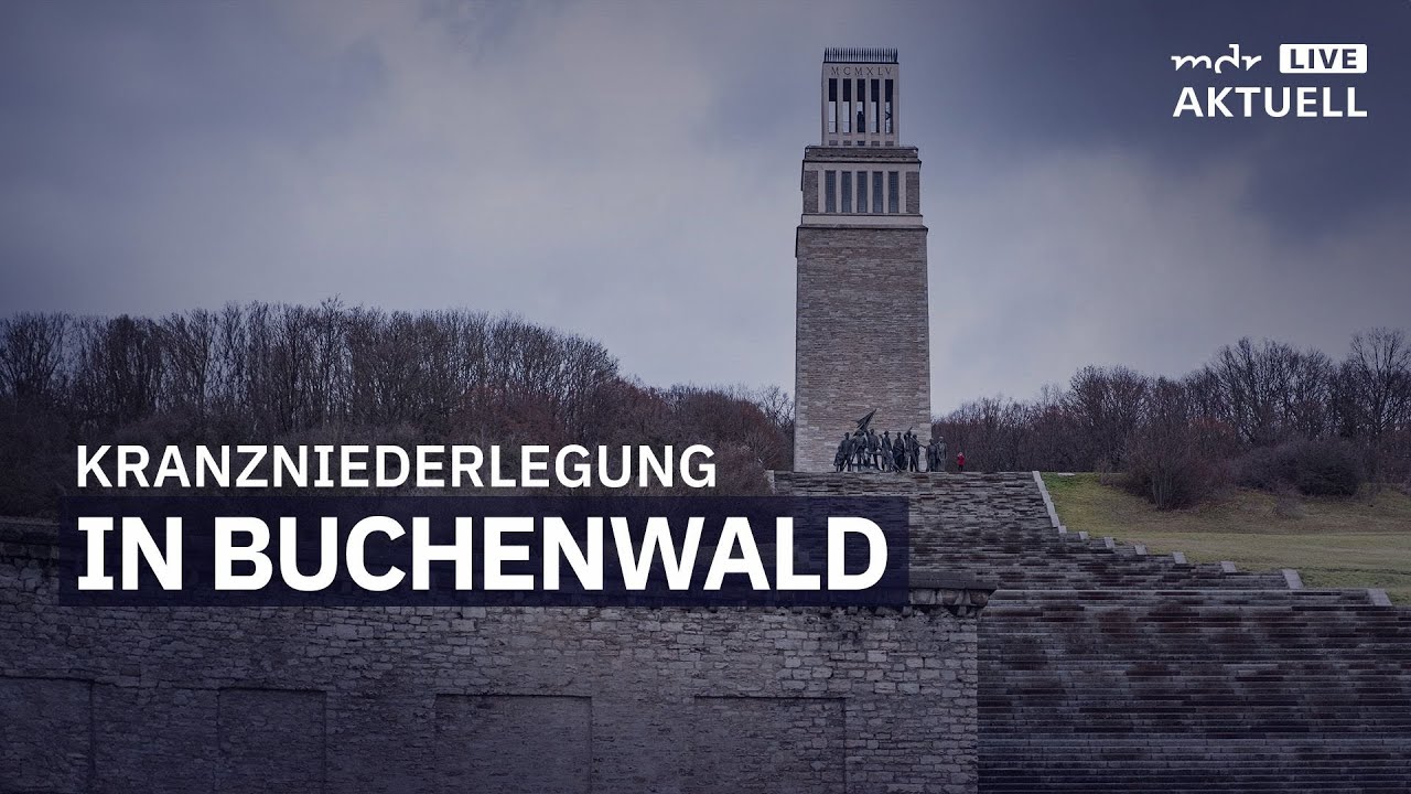 KZ Buchenwald: Kranzniederlegung zum 80. Jahrestag der Befreiung | MDR+