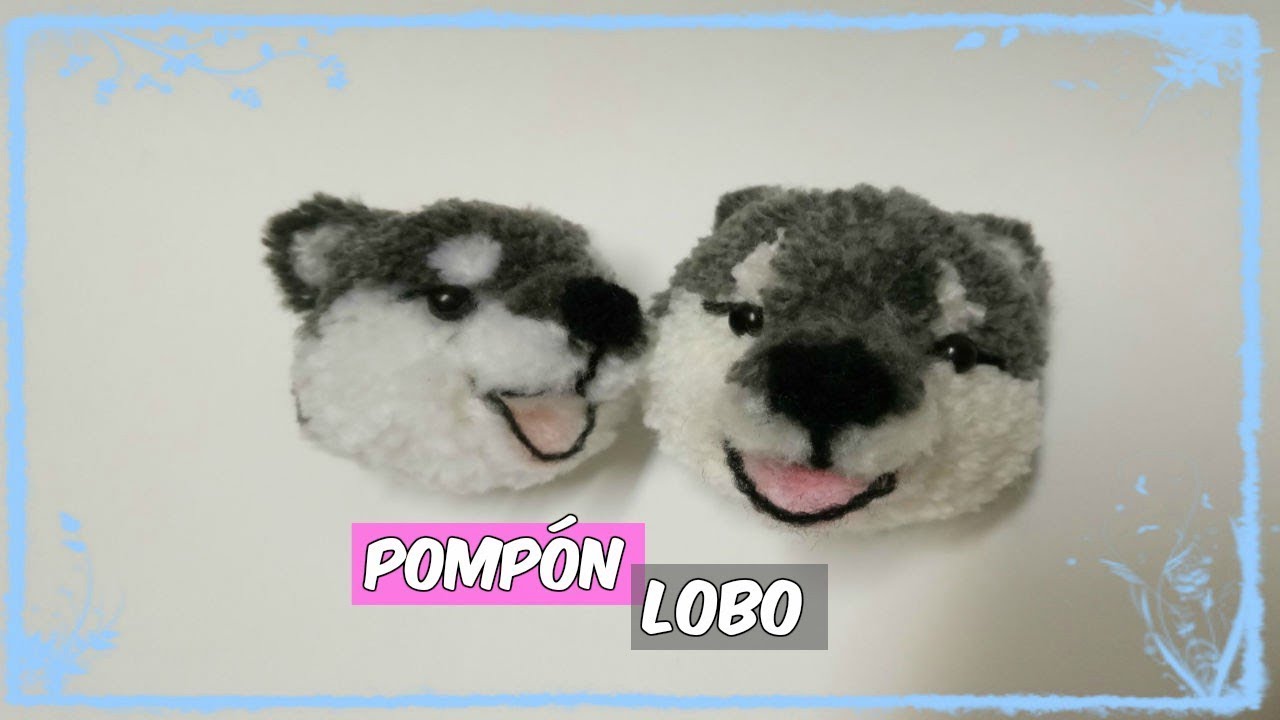 DIY Cabeza de PELUCHE con un POMPÓN de lana/RECICLAJE de LANA/**Irradia Color**.