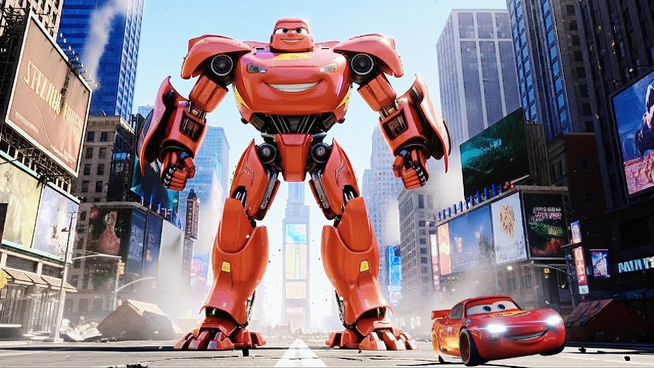 🚗🤖🔥🛸 Robot McQueen’s Final Stand — The UFO Fleet Falls in the Firestorm