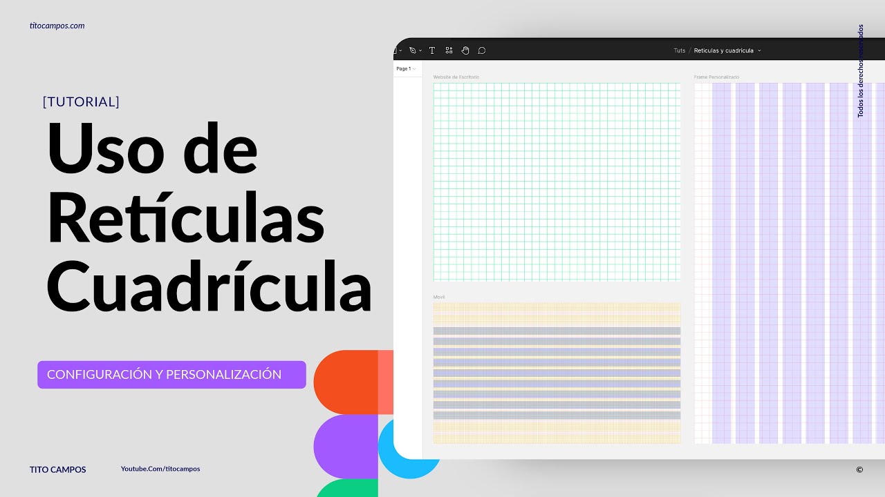 Uso de Cuadrícula y Retículas (Columnas y Filas) para diferentes proyectos en Figma