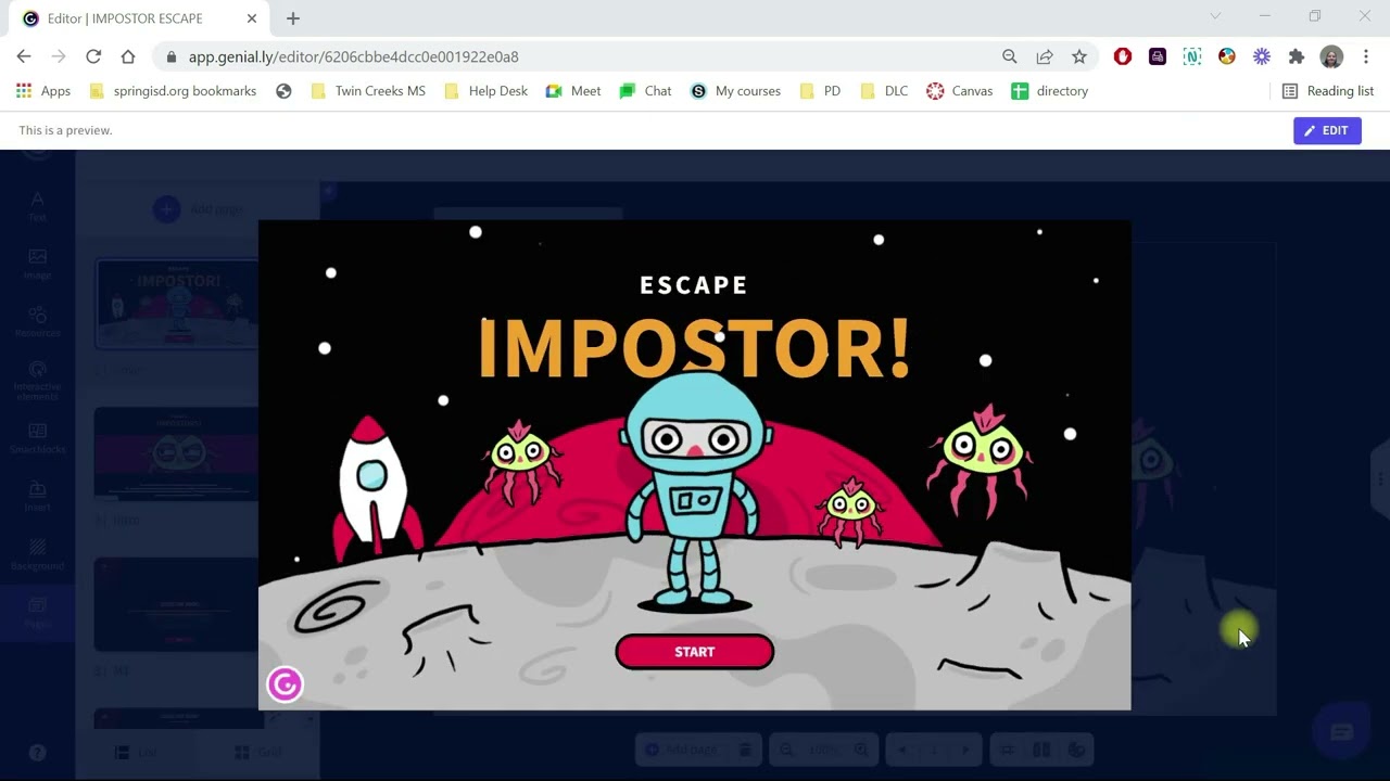 Using Genially to Create Escape Games - (Part I of 2)