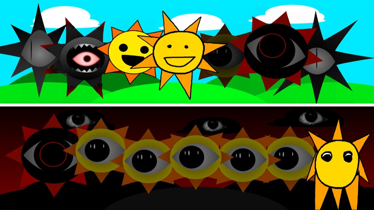 Sprunki but all mr sun's mod normal and horror
