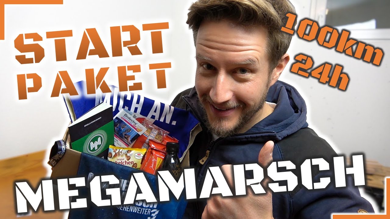 100km in 24h - Das Startpaket vom Megamarsch #wirgehenweiter
