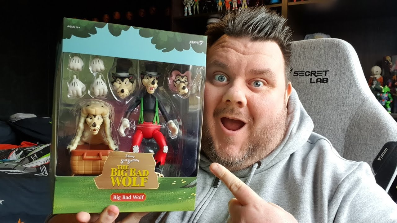 Disney Silly Symphonies The Big Bad Wolf Super 7 Ultimates Action Figure Review
