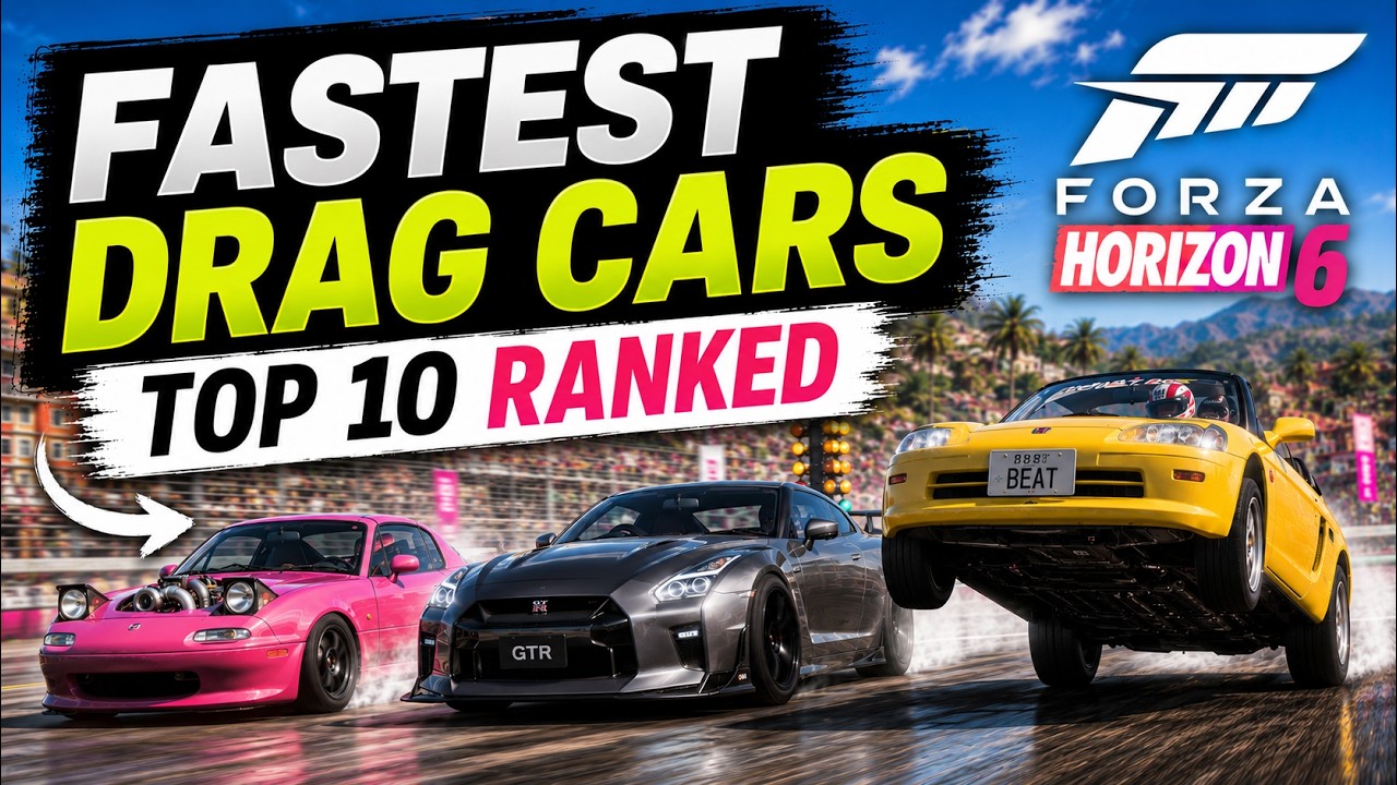 Лучшие дрэг-кары в Forza Horizon 6! Топ-10 &mdash; самые быстрые дрэг-кары.