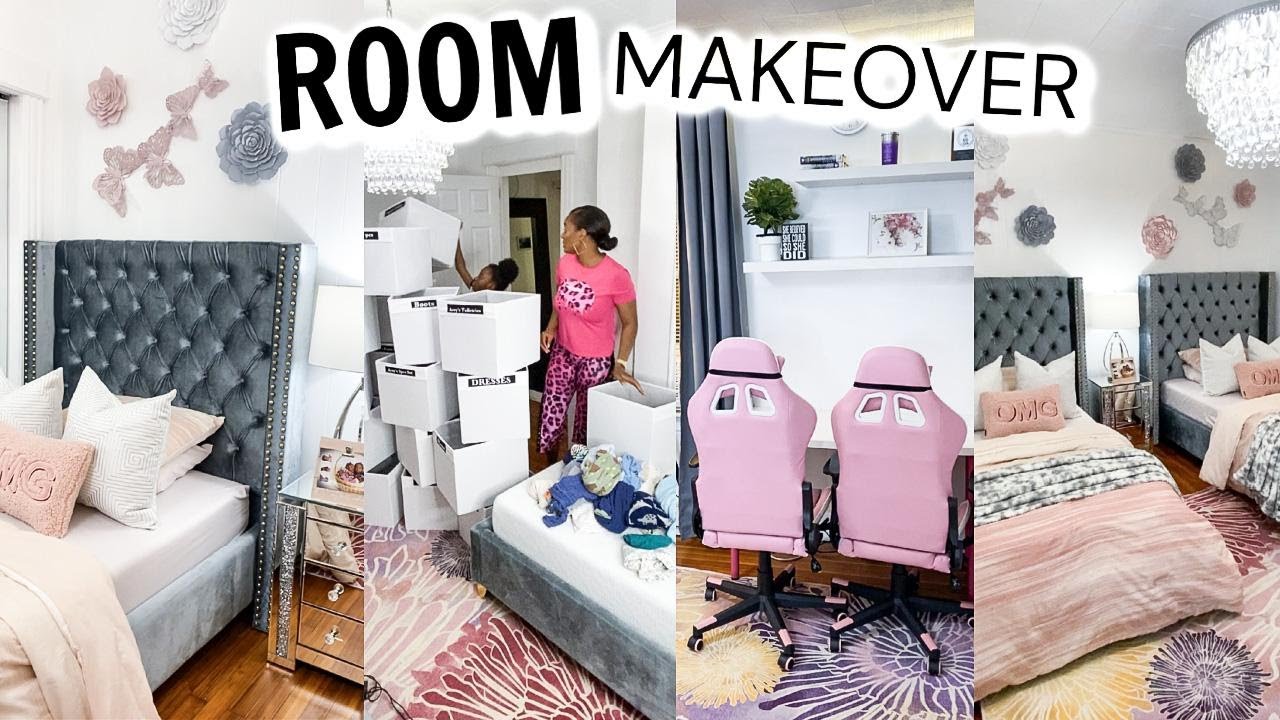 KIDS ROOM MAKEOVER + TOP ORGANIZATION IDEAS FOR KIDS ROOM - (MAKING A CRICUT PROJECT UNDER 30MINS).