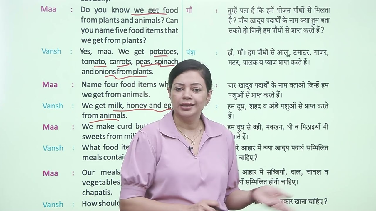 Ch 7 | Food | Let's Play Roles | Class 01 | Growing Mind | For children