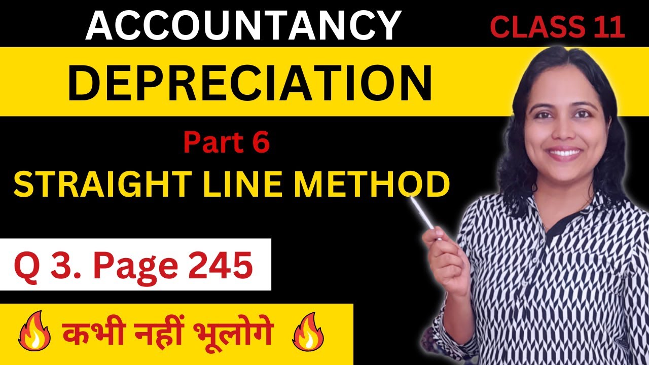 Fixed Instalment Method Solved problems Q 3 Page 245 | Maharashtra Board | Depreciation Class 11