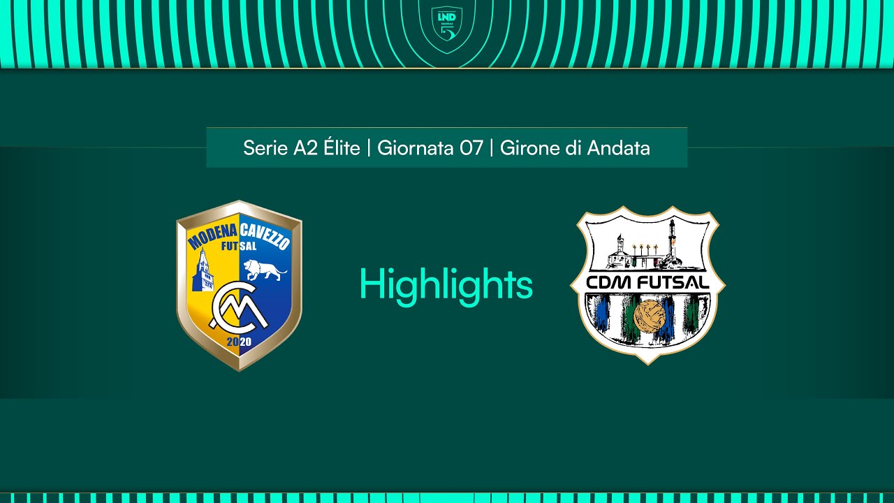Modena Cavezzo-CDM Futsal 4-3 | 7ª giornata | Serie A2 Élite 2024/2025 - Girone A | Highlights