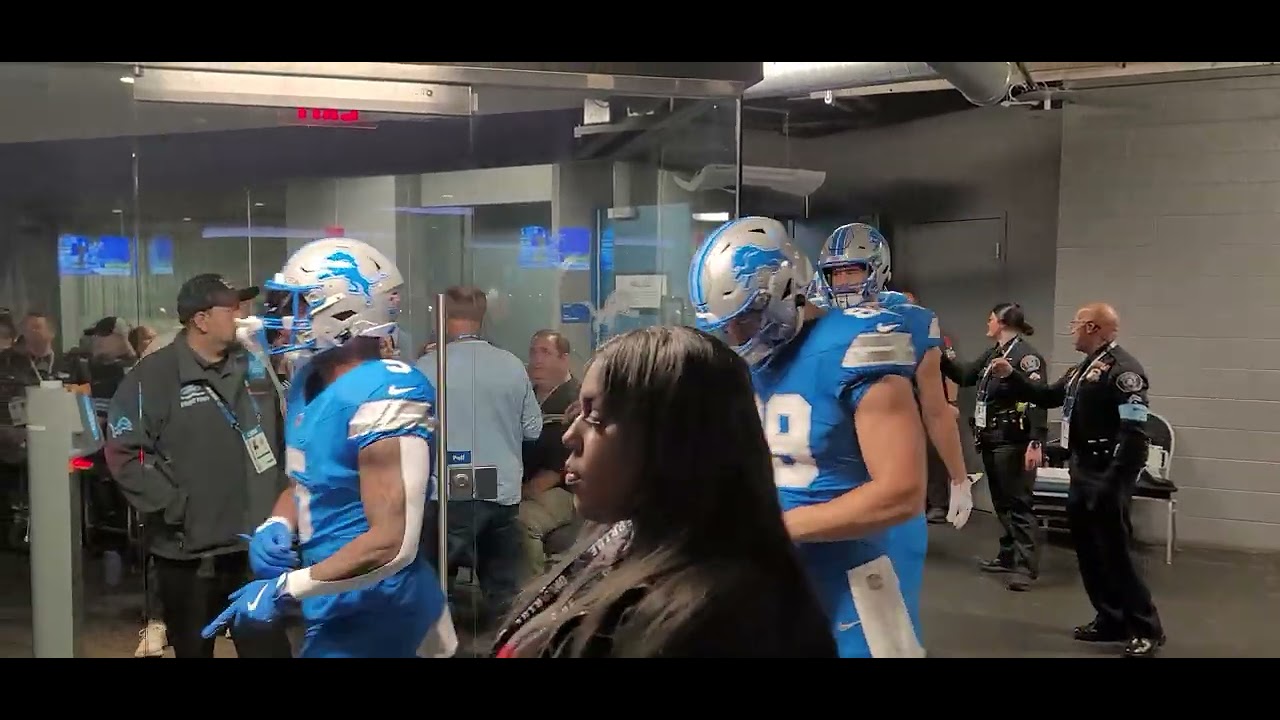 2024 Detroit Lions Tunnel Walkthrough | Jared Goff, Hendon Hooker, David Montgomery & More...