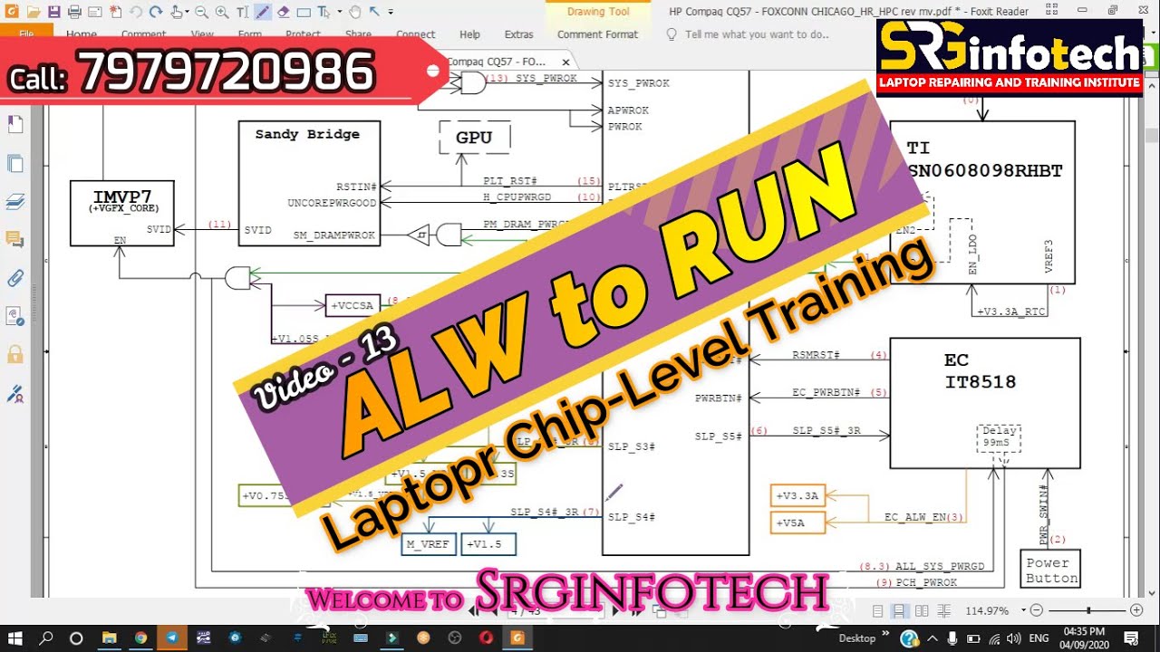 Laptop Run Power Switch - Alw to Run Switch - #Laptop #Chip #Level #Repairing #SRGinfoTech