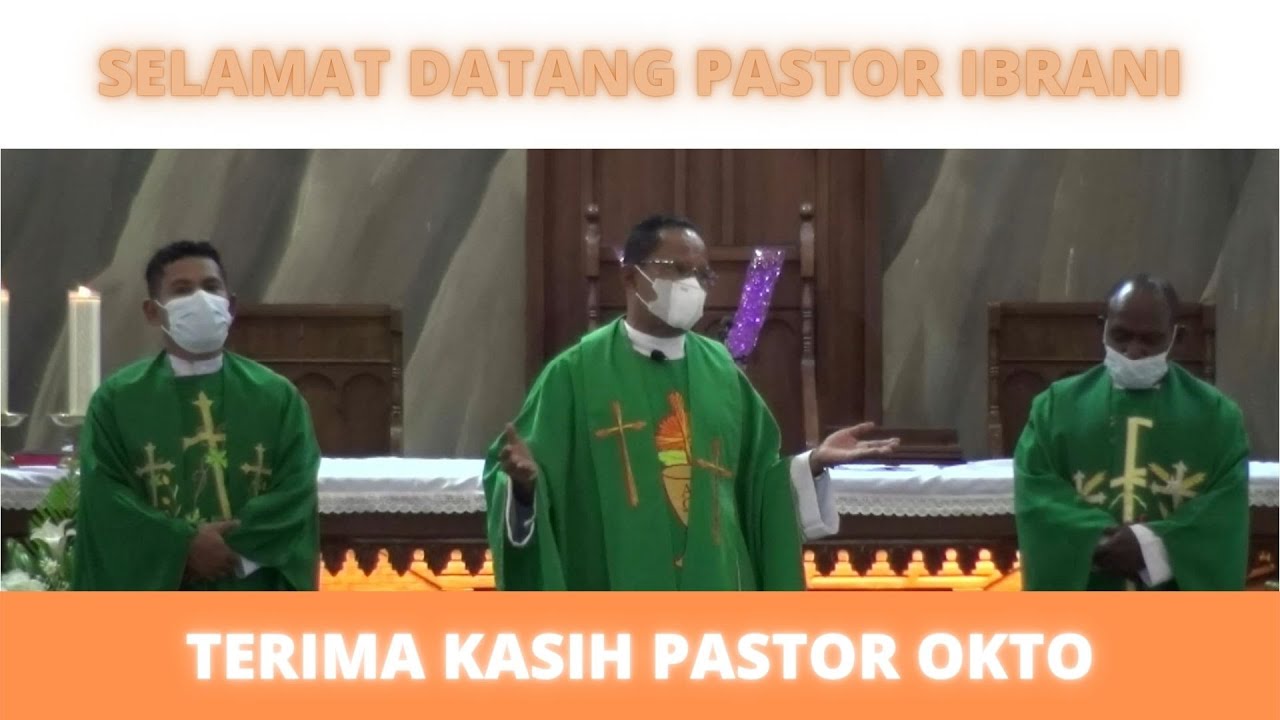 TERIMA KASIH PASTOR OKTO DAN SELAMAT DATANG PASTOR IBRANI DI PAROKI KATEDRAL TIGA RAJA TIMIKA