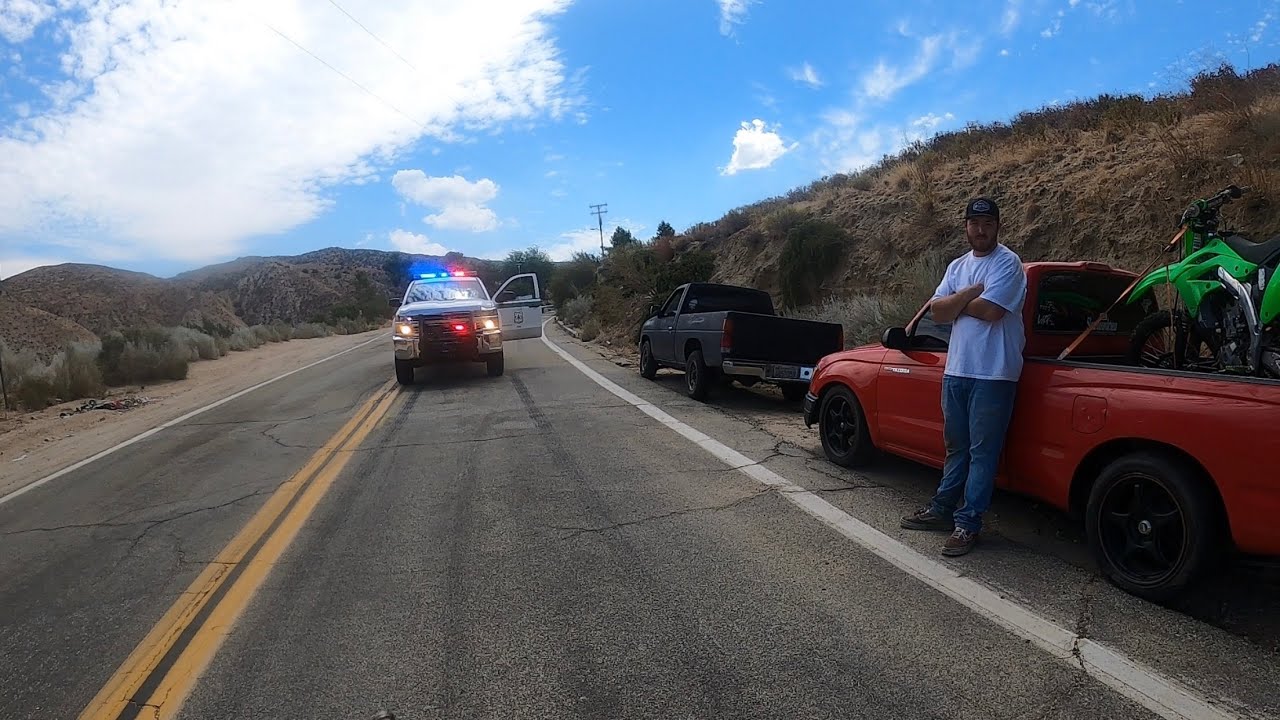 Fishing littlerock Dam ends in Game Warden Chase  (on Dirt Bike)