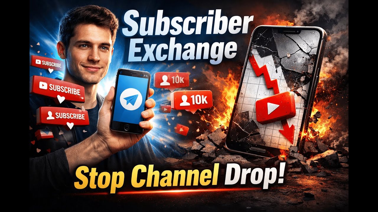 YouTube Subscriber Exchange via Telegram Link | Stop Channel Drop Ratio 🔥